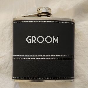 Black Leather Flask